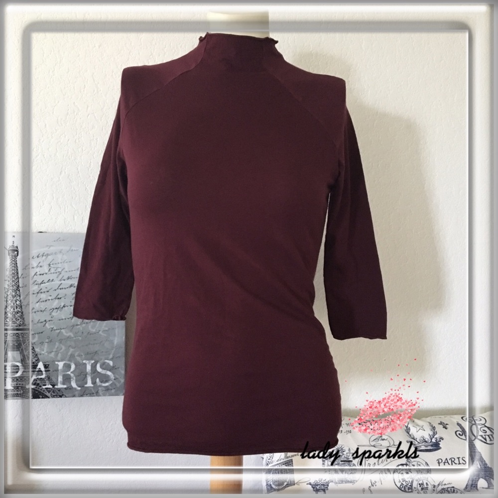 Free People/Intimately, High Neck Raw Hem Top
